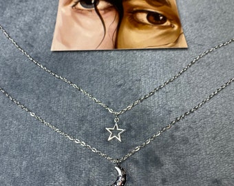 Wolfstar necklace (padfoot and moony)