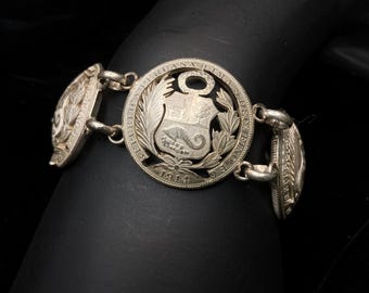 ヴィンテージ ラウンドリンクブレスレット シルバー925 イギリス製 激レア【TIFFANY&CO. 】2492 Tモチーフ リンクシルバーブレスレット