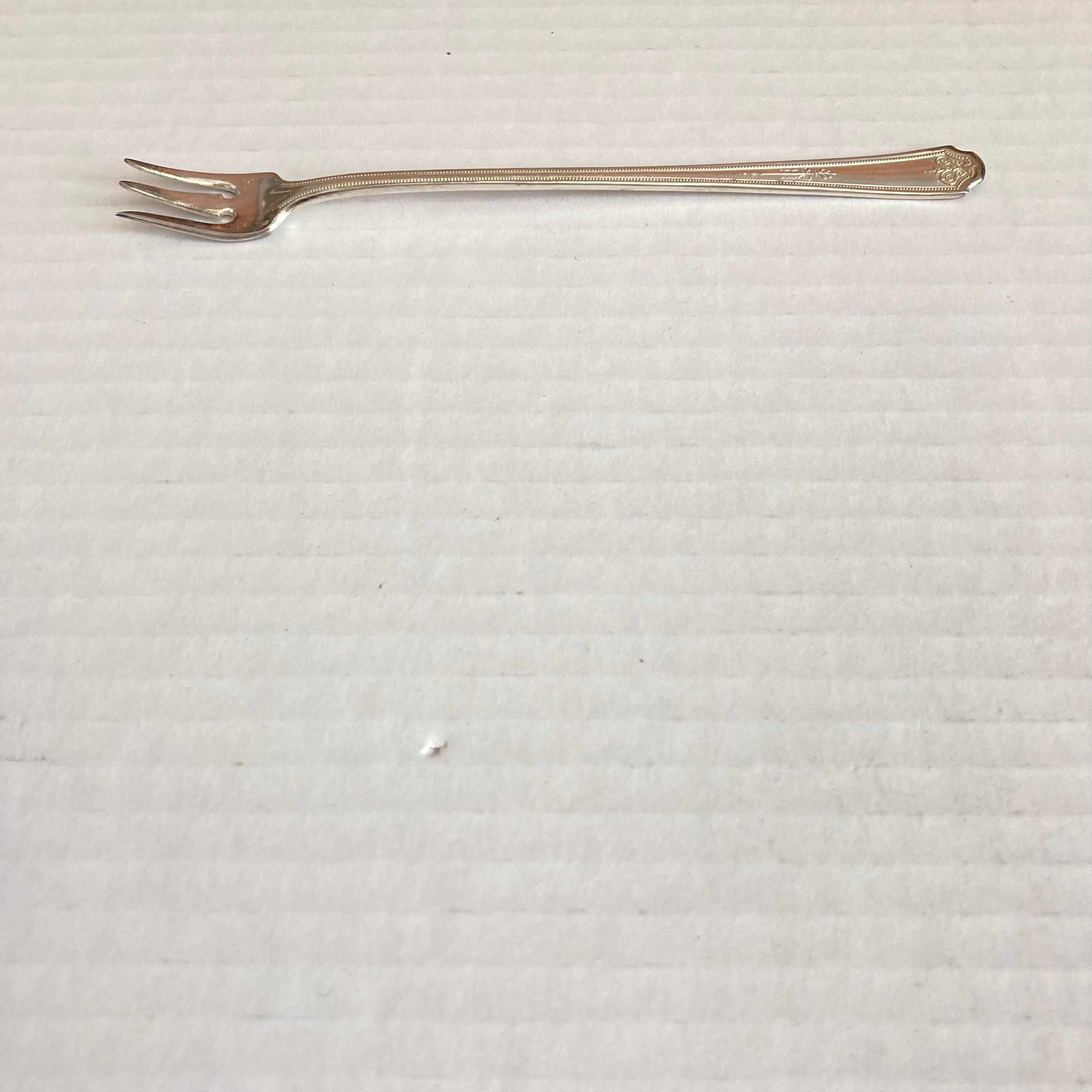 Antique Vernon Silver Plate Pickle Relish Fork 6 Silverware Etsy