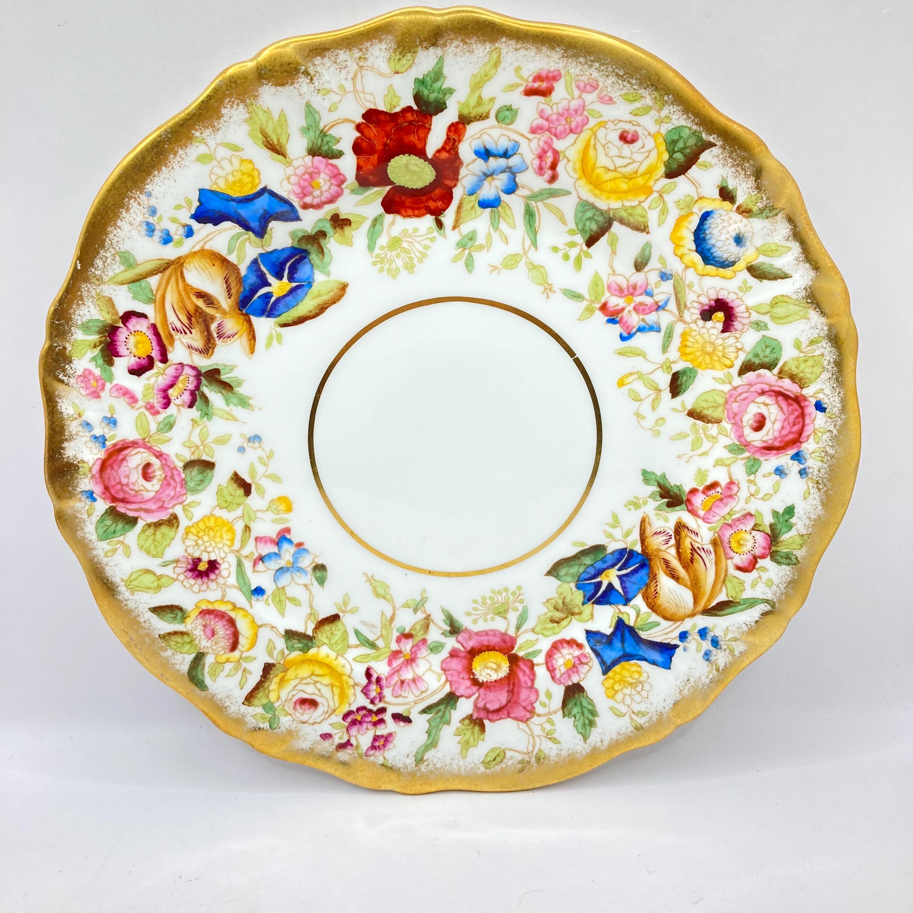 Vintage Vtg Queen Ann Hand Painted 9” Plate by Hammersley Floral