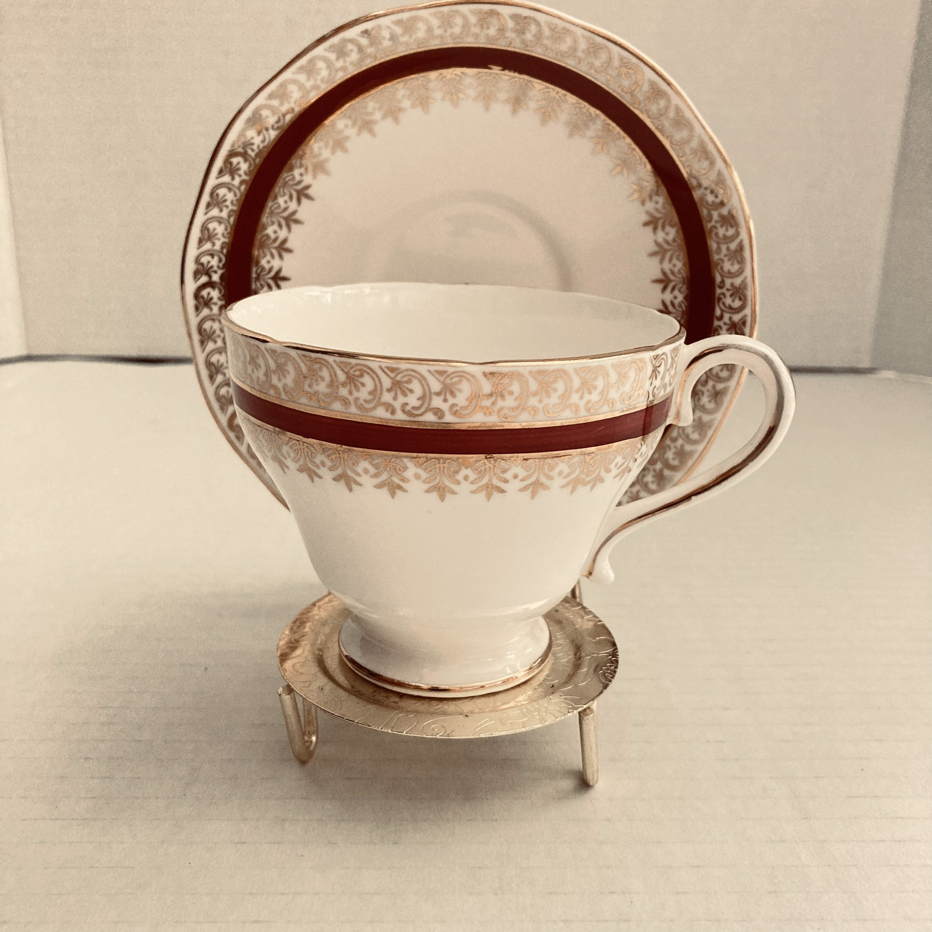 Vintage Vtg Salisbury Sarum Bone China 1960s England English Tea Cup