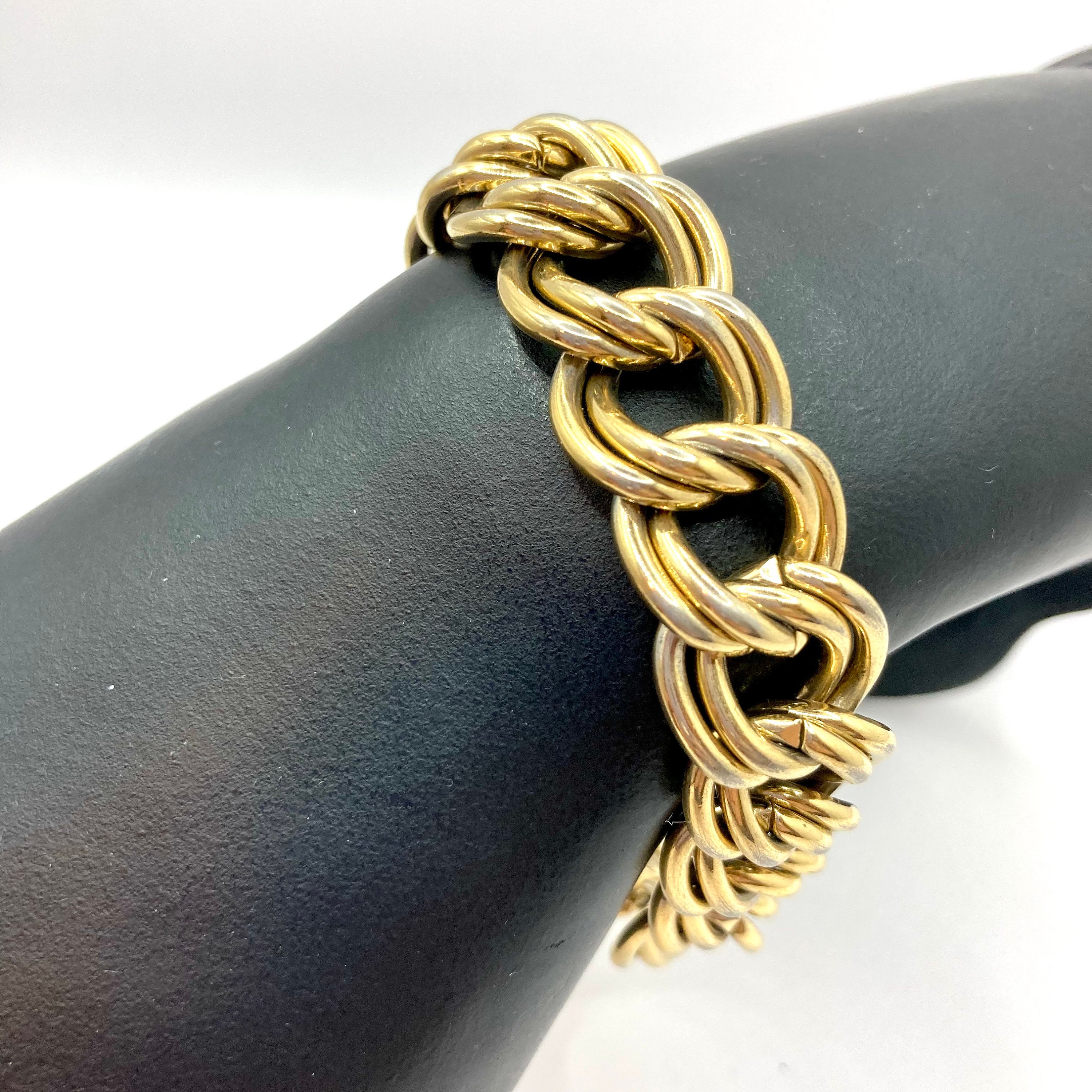 アクセサリー Vintage GIVENCHY Gold Chain Bracelet Vintage Givenchy Gold Tone Chain Rope Twist Bracelet | eBay