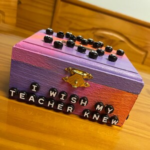 Custom Wooden Classroom Teacher Mailbox for Notes Personalized Mailbox for Teacher notes Classroom Mailbox for Students image 3