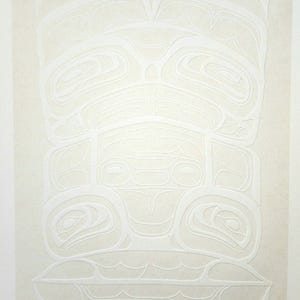 Original First Nations "Spirit Bear Version 2" Contemporary Haida Pacific West Coast Vintage Indigenous Native Art Print Poster