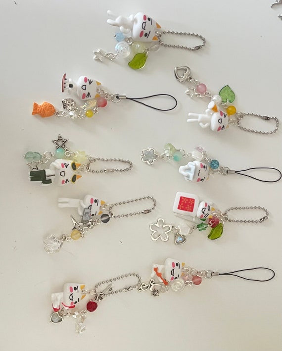 Toro inoue charms (view second image for letters) cute, anime, kawaii, aesthetic keychain