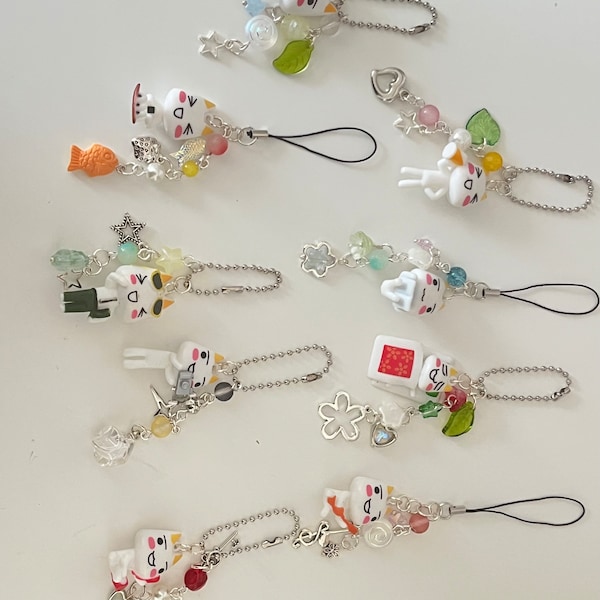 Toro inoue charms (view second image for letters) cute, anime, kawaii, aesthetic keychain