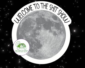 Sticker Pleine lune, Sticker infirmière, Sticker maman médicale, Sticker médical drôle, Sticker médical, Infirmière, Médecin, AIIC, Sticker USI