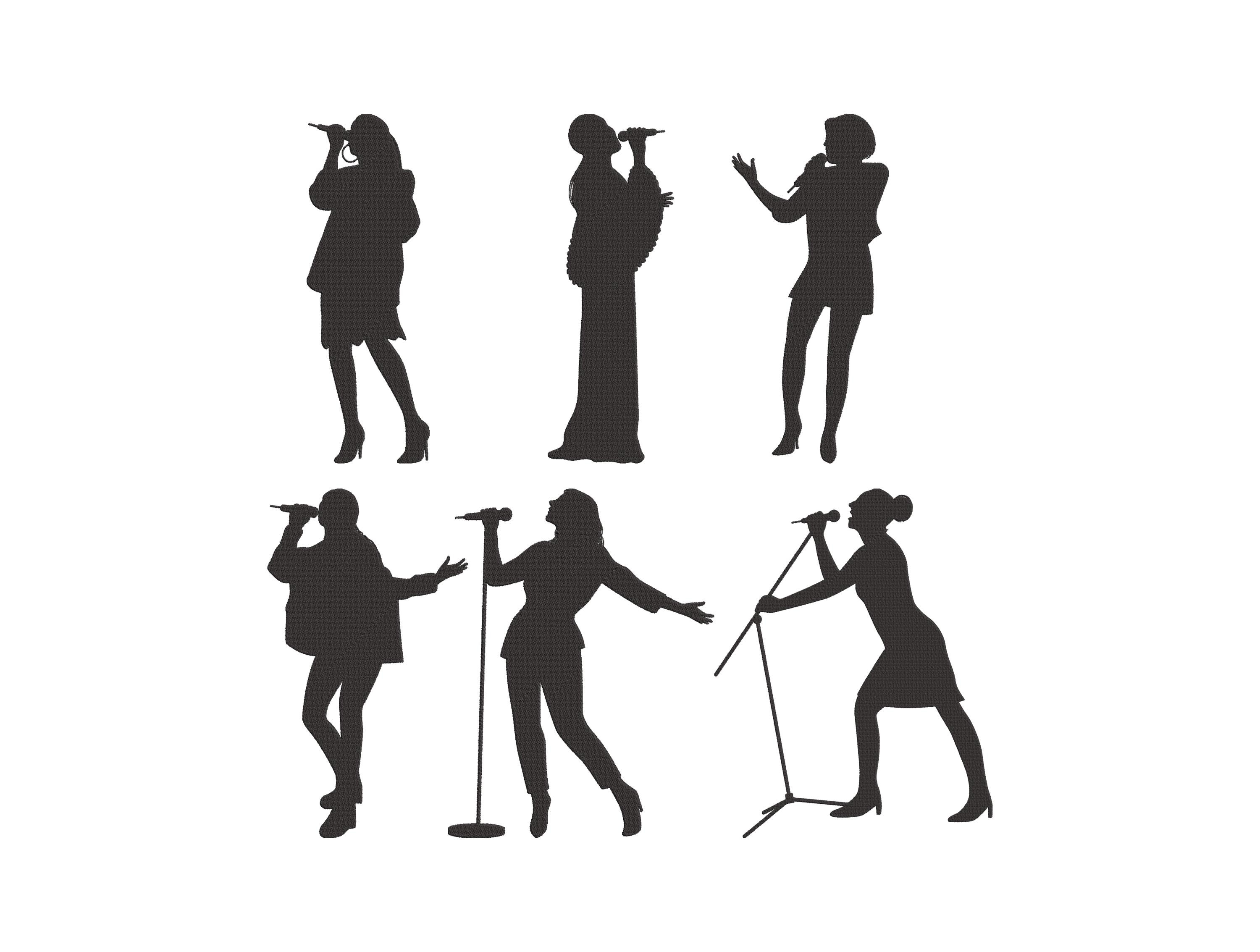 Woman singing - Etsy México, image size:3000x2267