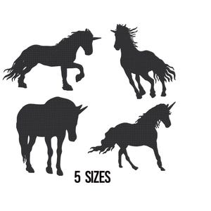 Horse Embroidery Design, Running Horse Set Embroidery Design, Horse Silhouette Embroidery Machine Design, Farmhouse Embroidery, 5 Sizes