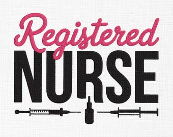 Registered Nurse Embroidery Design - Black Woman Design File -  Doctor Embroidery - Hospital Machine Embroidery Design File - 5 Design Sizes