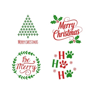 Merry Christmas Embroidery Design, Merry Christmas Text Embroidery Design, Festive Holiday Embroidery,  Machine Embroidery Design, 5 Sizes