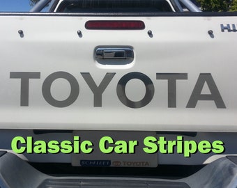 TOYOTA Chrome Hilux Tailgate Decal 2004 to Present