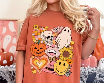 Comfort Colors Witchcraft Doodles Shirt Skeleton Tee Spooky Season  Cute Fall Shirts Witchy Clothing Trendy Halloween ghost Shirt Witchy Tee