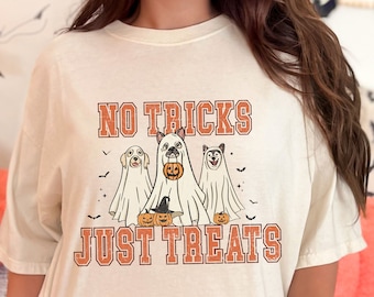 Halloween Ghost Dog Shirt Comfort Colors Funny Halloween Shirt Ghost Dog Tee Halloween Dog Shirt Dog Lover Shirt Halloween Party Shirt