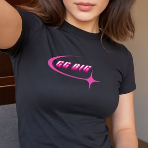 Sorority GGBig Big Little Shirts Y2K 2000s Big Little Reveal Shirts Cropped Sorority Shirts Big Little Gift Baby Tee Trendy Preppy Aesthetic