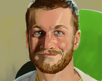 Portrait painting (Digital art made to order, NO AI) Good for DND character or a gift