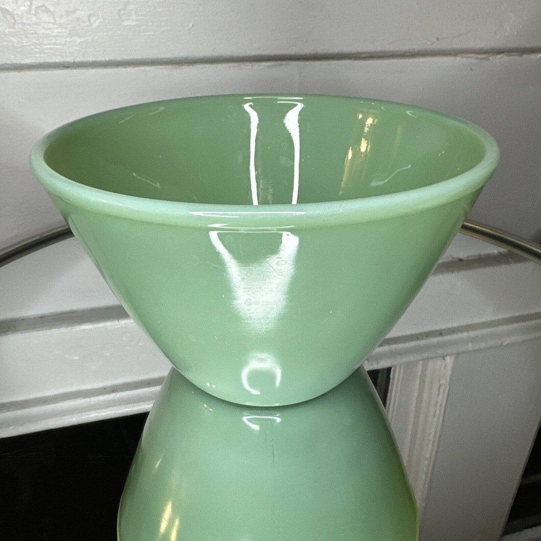 Vintage Fire King Jadeite Oven Ware Glass Splash Proof Mixing Etsy