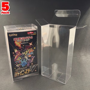 Estuche protector de plástico pequeño para cajas de refuerzo japonesas de Pokémon (paquete de 5)