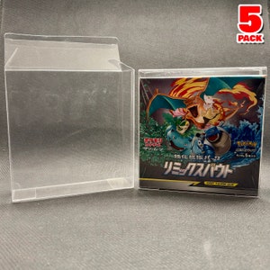 Estuche protector de plástico grande para cajas de refuerzo japonesas de Pokémon (paquete de 5)