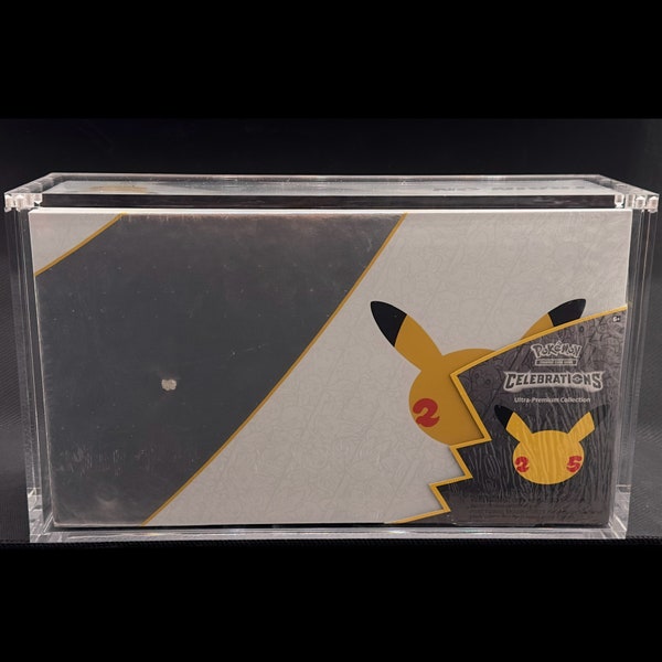 Pokemon 25th Anniversary Celebrations - Acrylic Display Case - Magentic Lid - **NEW**