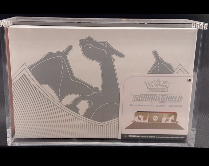 Pokemon Charizard UPC - Acrylic Display Case - Magentic Lid - **NEW ...