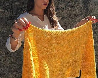 Ginkgo stole crochet