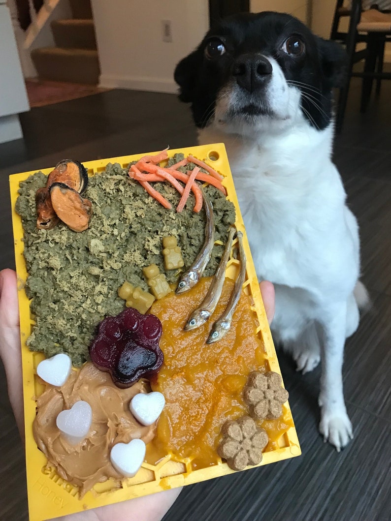 Standard Lick Mat Slow Feeder Dog Enrichment Etsy