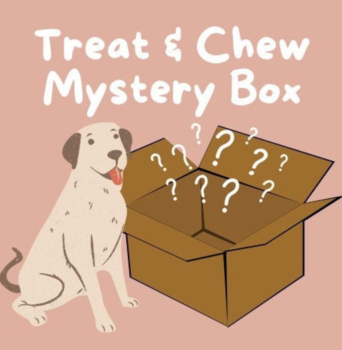 Mystery Dog Treat Box Dog Gift Box Natural Dog Treats Etsy