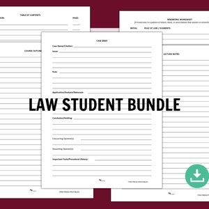 law student notebook