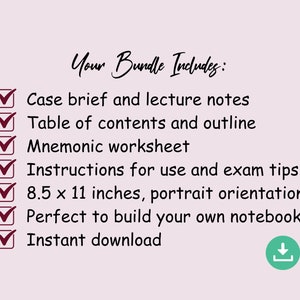 law course notebook