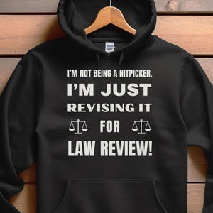 Law Review Hoodie, Legal Editor Humor, Law Student Gift, Unisex Hooded Sweatshirt