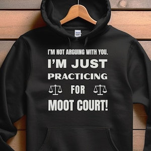 Moot Court Hoodie, Law School Gift, Unisex Hooded Sweatshirt