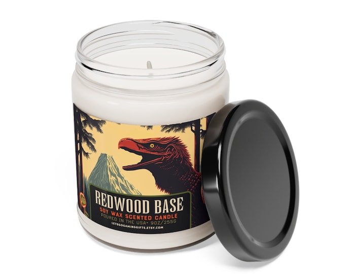 Ark Survival Evolved Redwood Forest Candle Game Decor Video Game Gift Dinosaur Gift Game Room Decor Gift For Gamer Soy Wax Scented Candle