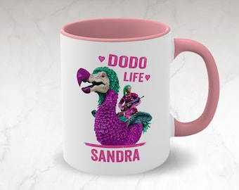 Spersonalizowany kubek Dodo Life | Spersonalizowany kubek | Ark Survival Evolved | Gra wideo | 11-uncjowy kubek ceramiczny | Dwukolorowy kubek | Prezent dla gracza | Dinozaur | Dodo