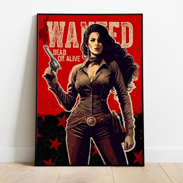 Wanted Poster Rd2 Red Dead Redemption Wanted Poster - Etsy