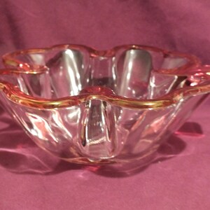 Pink Trimmed 4 Leaf Clover Candy Dish