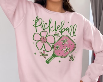 Pickleball Flowers SVG PNG File Digital Download