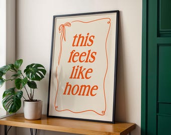 This Feels Like Home Minimal Digital Art Print Download