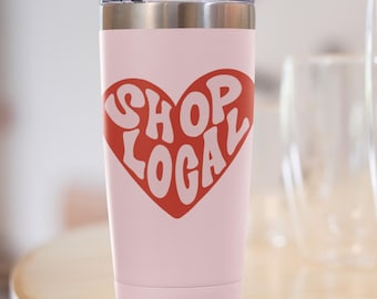 Shop lokaal hart SVG PNG-bestand digitale download