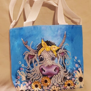 Princess Cow Kids Completed Diamond Painting  Shoulder Bag