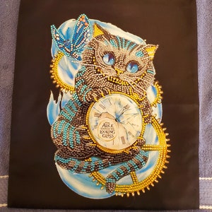 5D Diamond Painting Kit Alice in Wonderland Cat Art Diamond