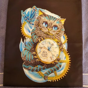 Completed Diamond Painting - Cheshire Cat Alice Through The Looking Glass