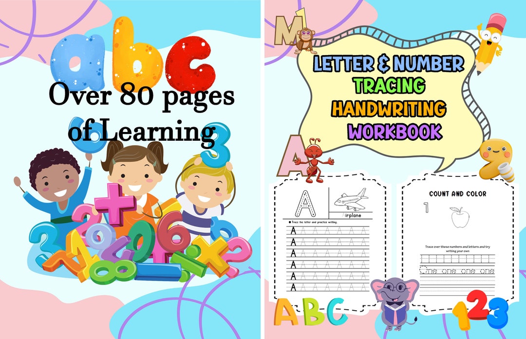 Kids Learning Worksheets, Kids Workbook for Ages 3-5, Preschool