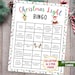 Christmas Light Bingo With 25 Cards | Printable Christmas Party Game ...