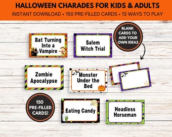 Kalambury na Halloween | 13 sposobów na zabawę | Gry na Halloween do druku | Gry na imprezę Halloween dla dorosłych | Gry na Halloween dla dzieci i nastolatków