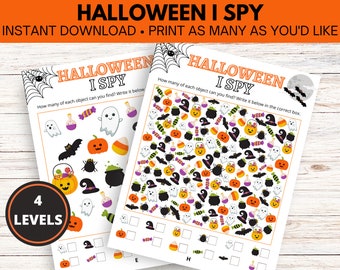 Halloween I Spy | Instant Download Printable Fall Game
