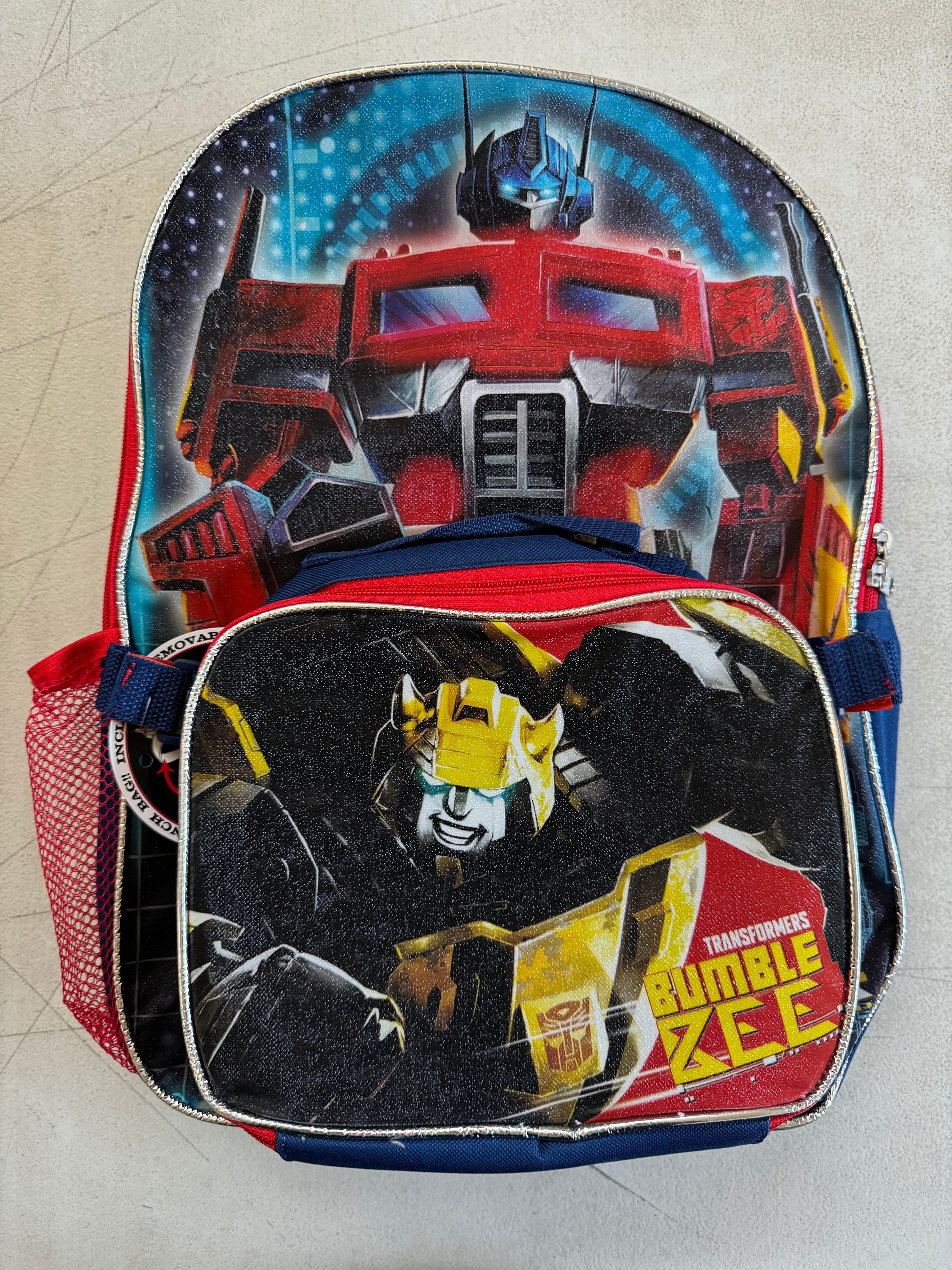 Personalized ACCESSORY INNOVATIONS Transformers 16 Inches Backpack With Lunch Bag Set Etsy