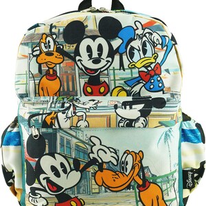 Disney Zara Disney Denim Backpack Mickey Mouse Patch Bag