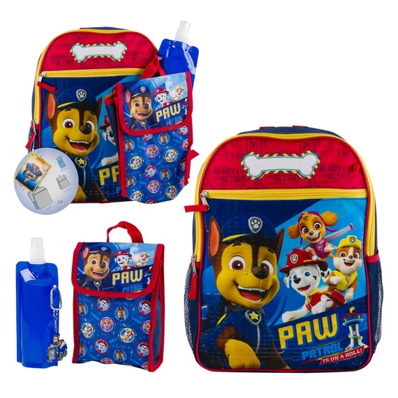 Personalized 5pc Paw Patrol Backpack Set With Lunch Kit Key - Etsy