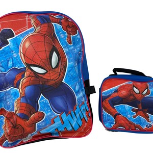Spiderman backpack and lunch box sale